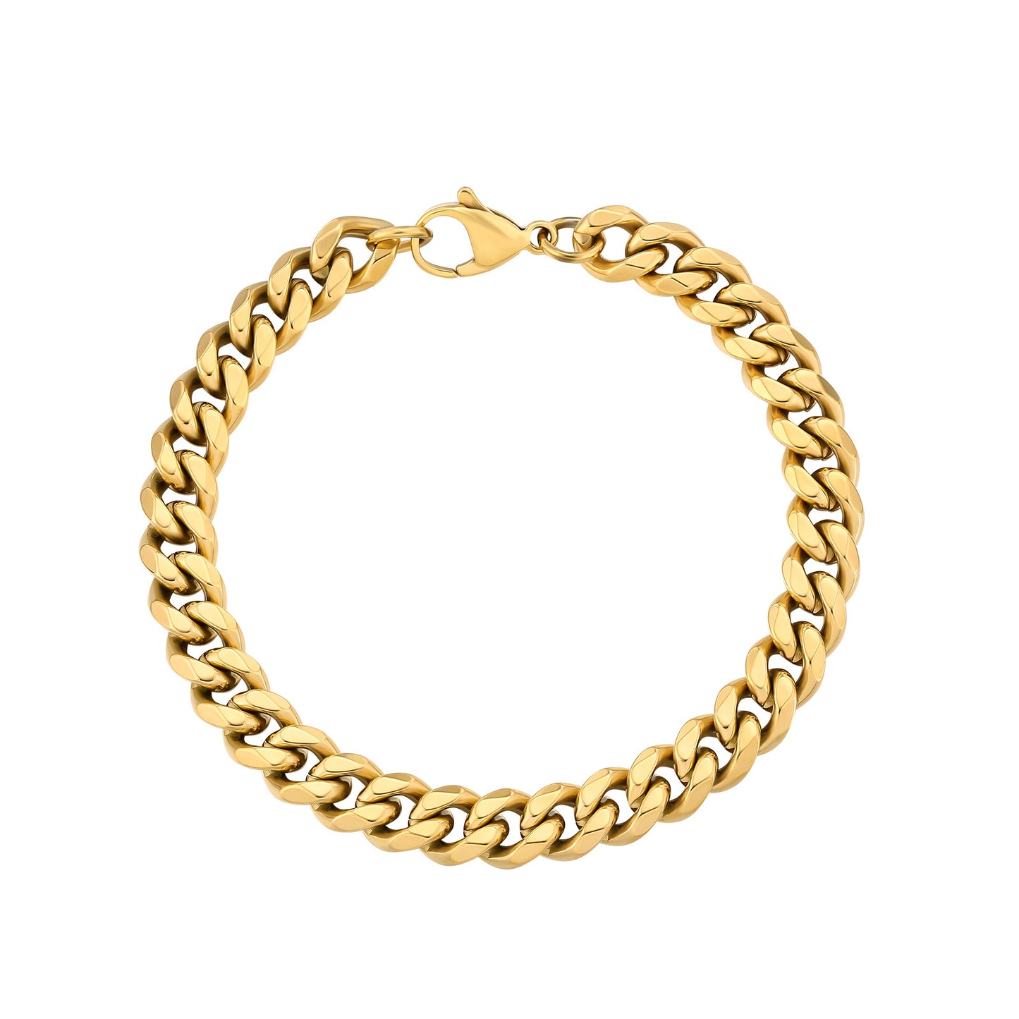 10mm 18k Gold Plated & Silver Cuban bracelet for Men