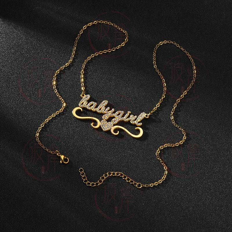 18K gold stainless steel Customized Necklace