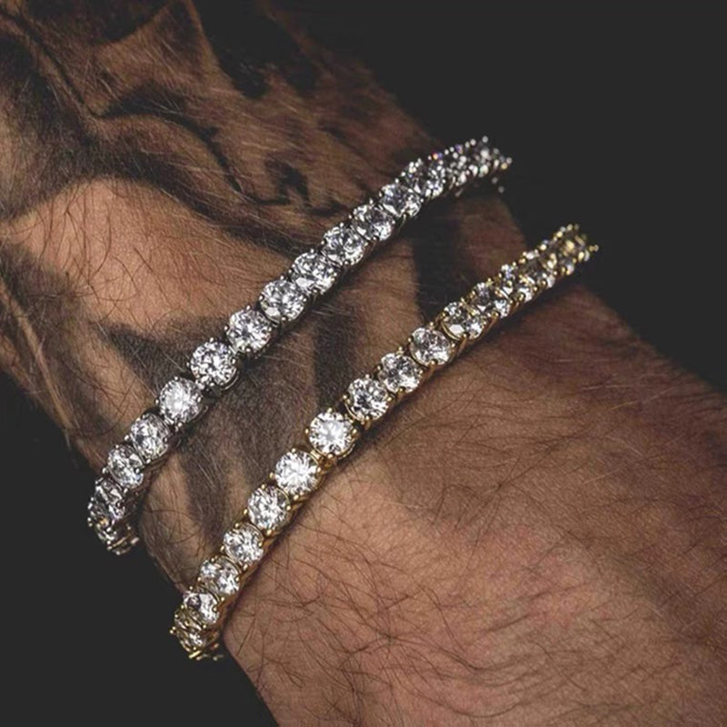 5 MM SPARKLE ICED BRACELET FOR MEN & WOMEN