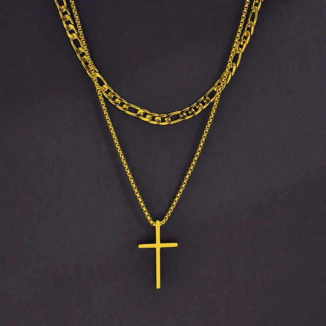 SPARKLE | CROSS PENDANT- GOLD