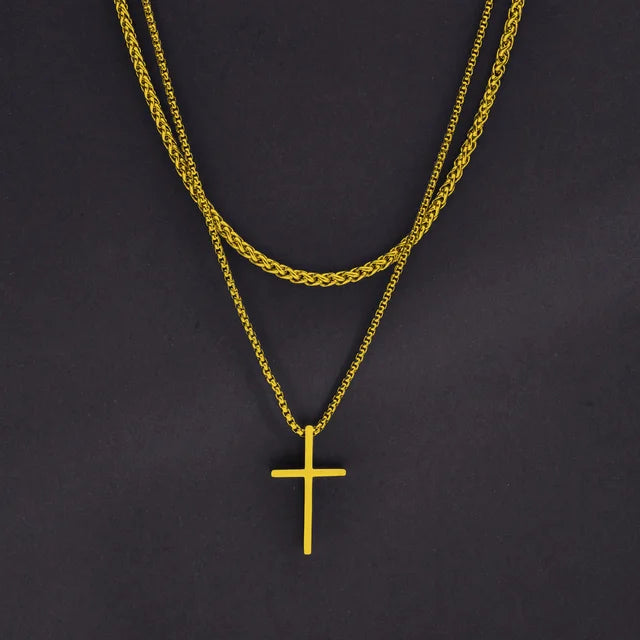 SPARKLE | CROSS PENDANT- GOLD