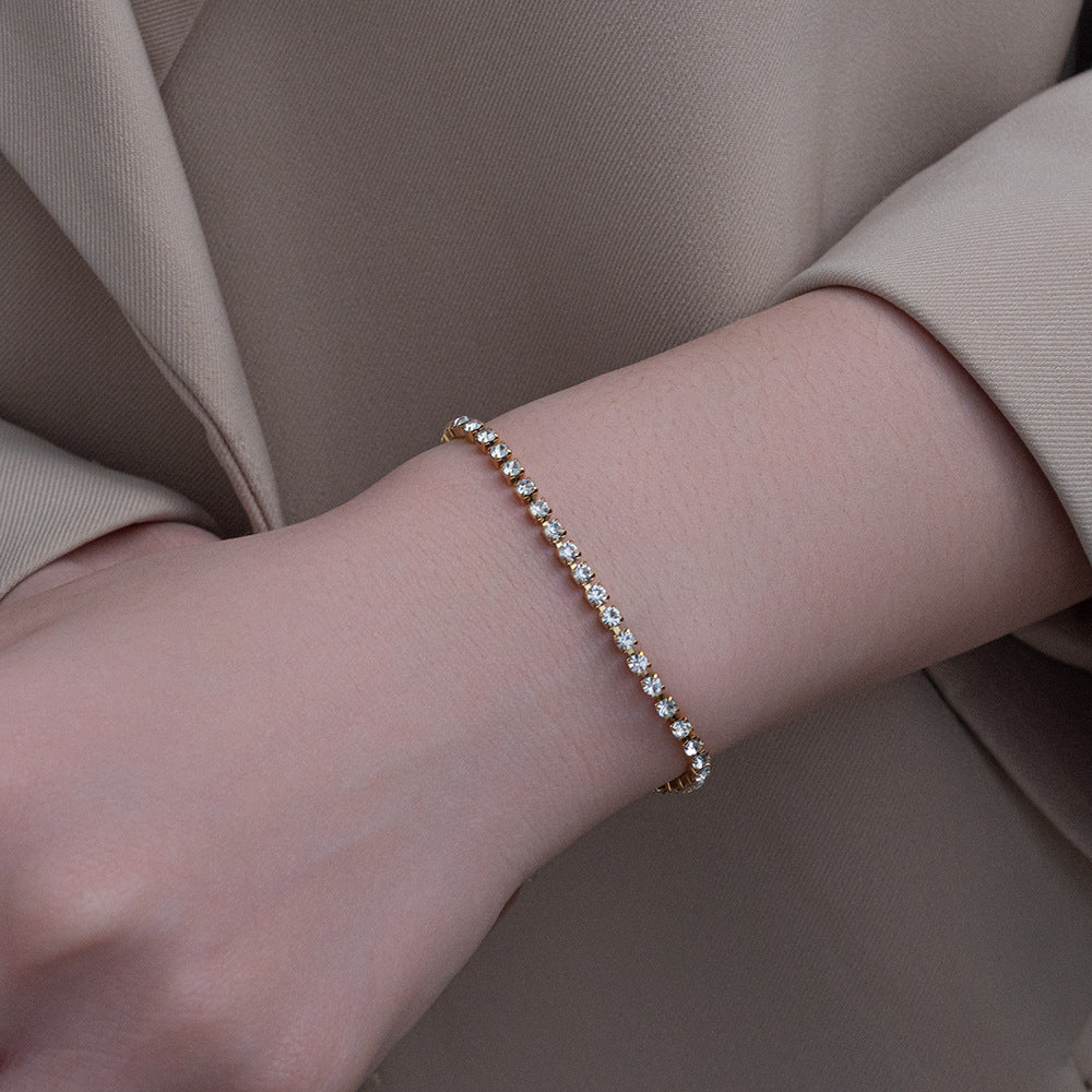 Freya 18 Karat vergoldetes Kettenarmband