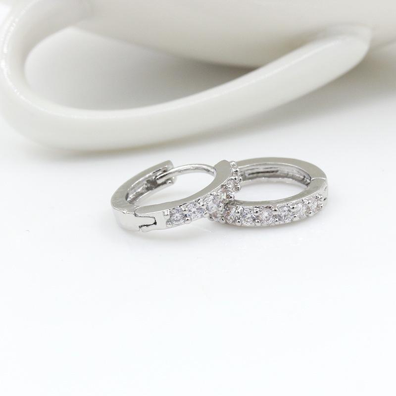 Sparkle 925 Sterling Silver Hoop Earrings