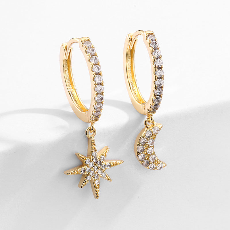 18k Gold Plated Star Earrings