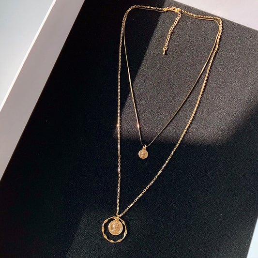 18k Gold Plated Coin Necklace