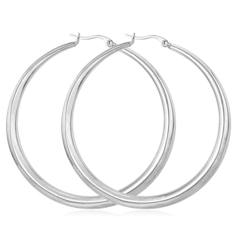 SPARKLE Large Hoop Earrings