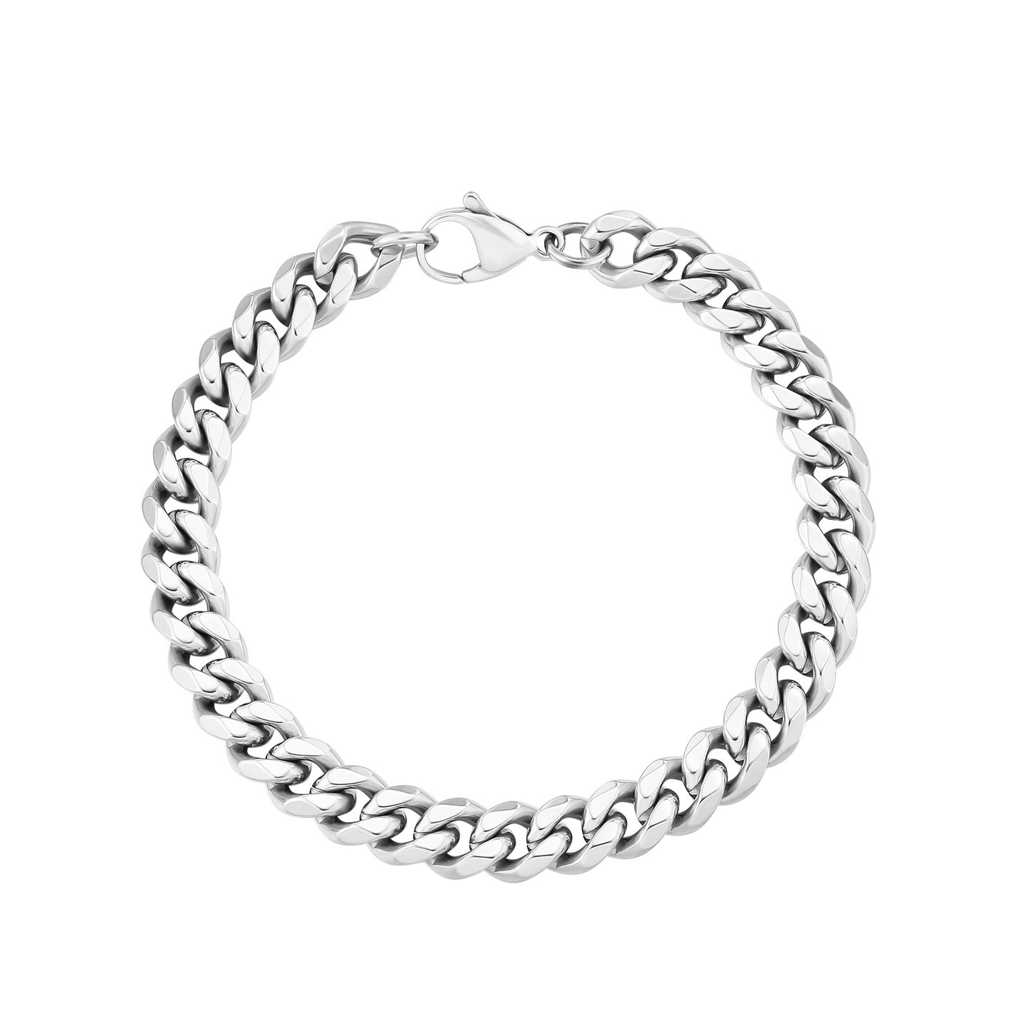 10 mm 18 Karat vergoldetes und versilbertes kubanisches Armband für Männer