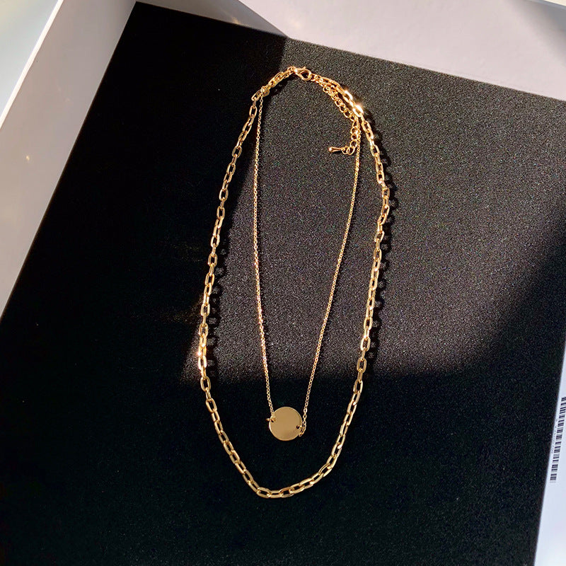 18k Gold Plated Coin Necklace