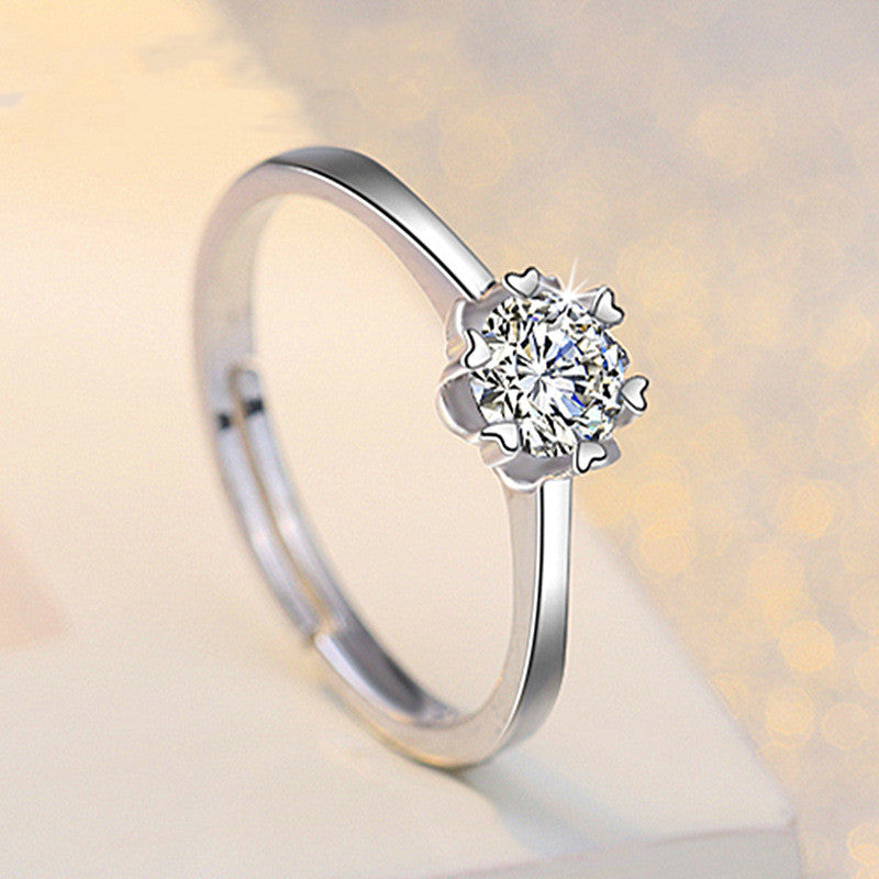 Herz Pfeil Zirkon Moissanite Ring