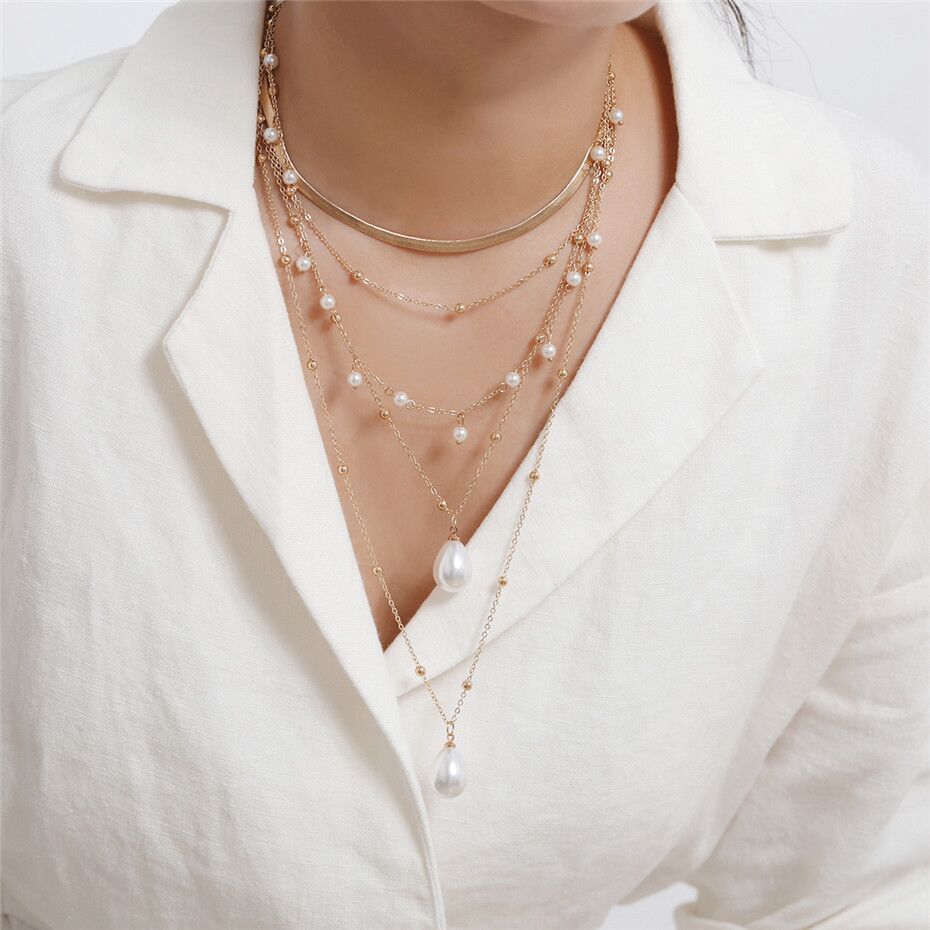 Milano Multilayer pearl necklace for women