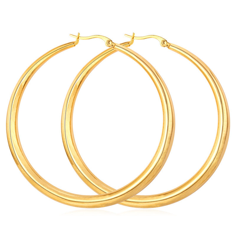 SPARKLE Large Hoop Earrings