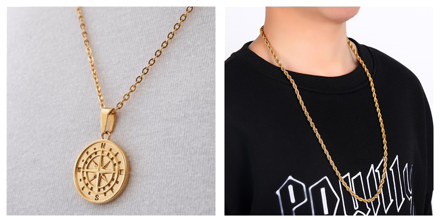 Karl Compass Pendant Necklace