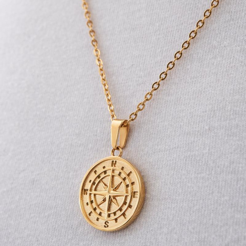 Karl Compass Pendant Necklace