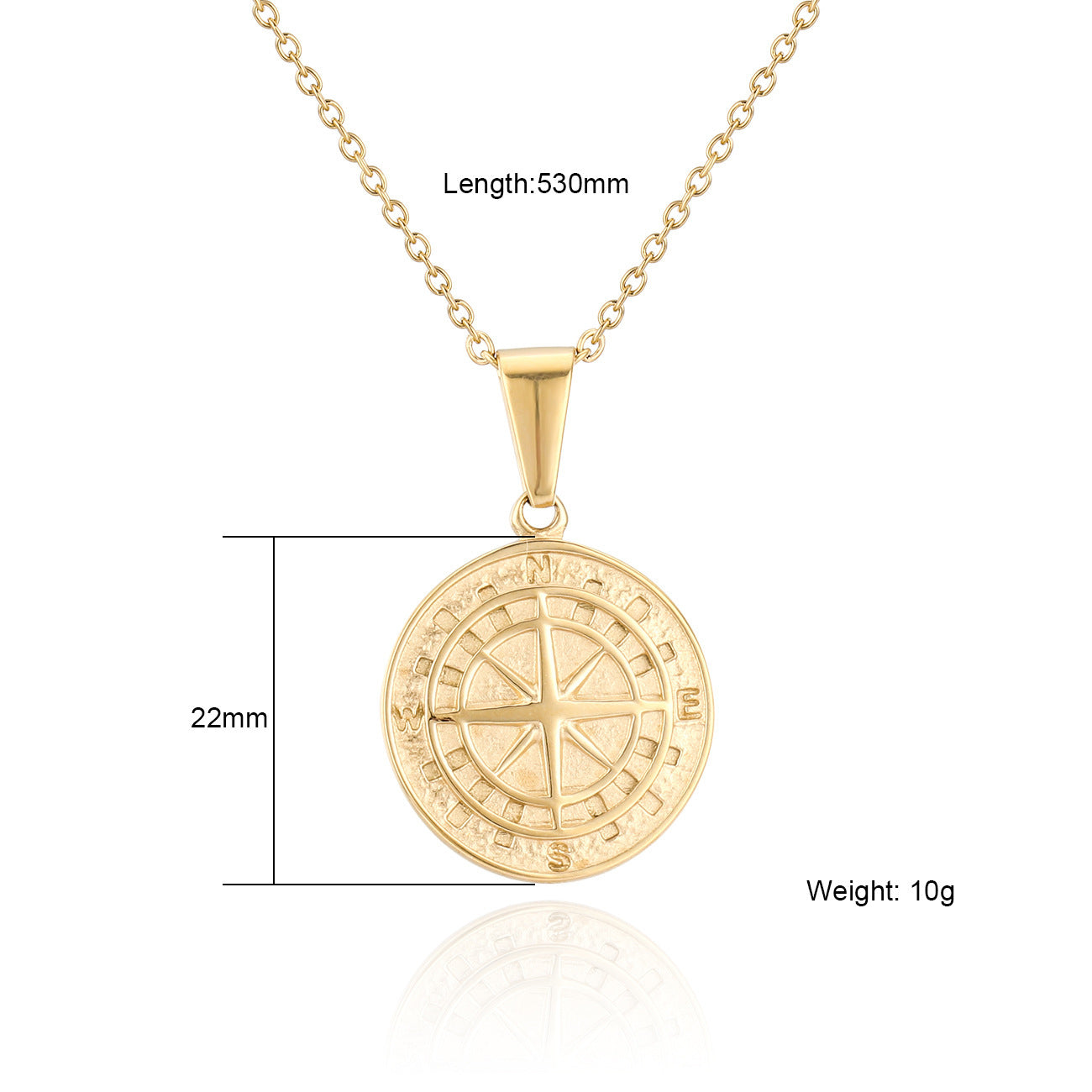 Karl Compass Pendant Necklace