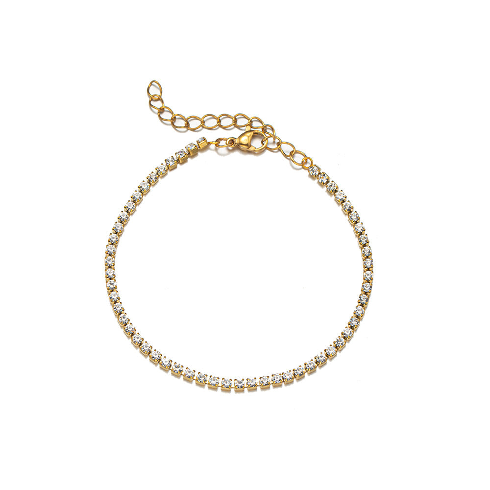 Freya 18 Karat vergoldetes Kettenarmband