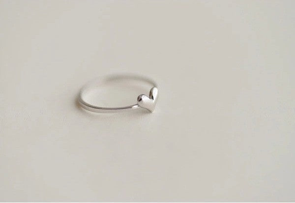 S925 Silber Love verstellbarer Fingerring