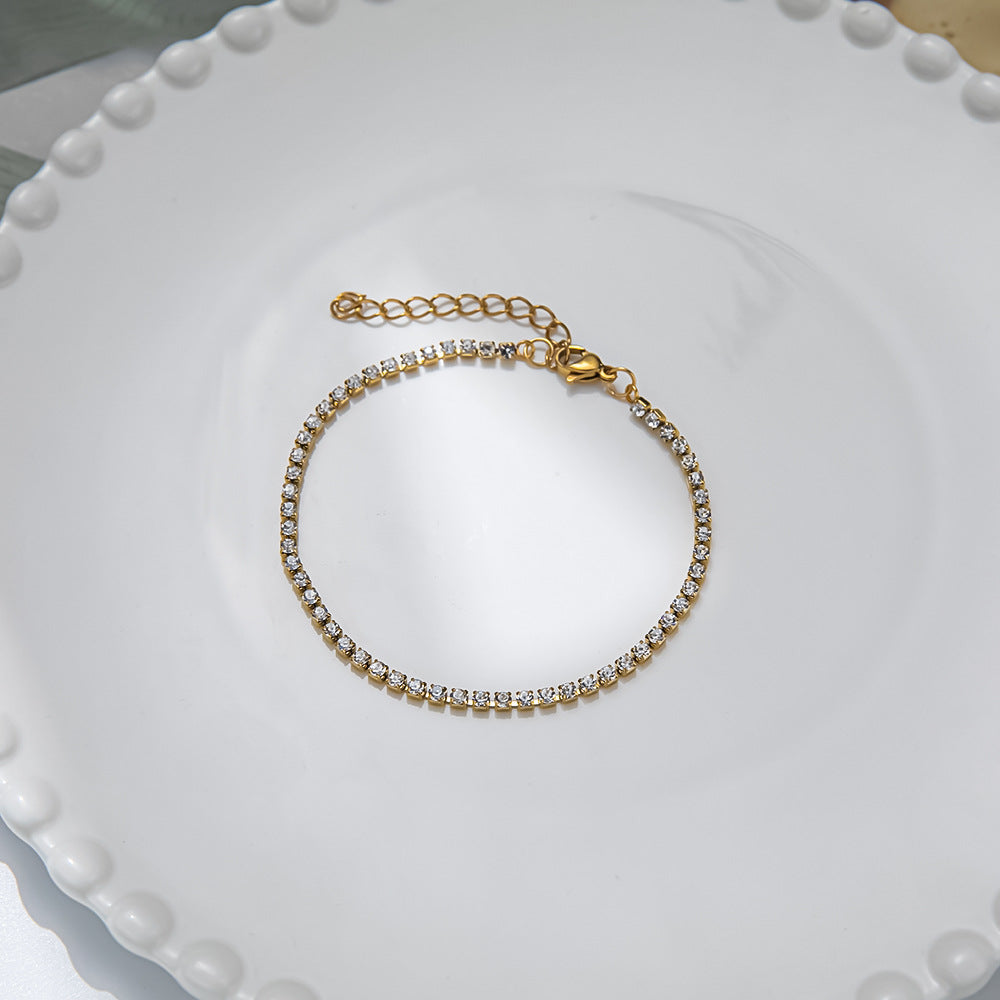 Freya 18 Karat vergoldetes Kettenarmband