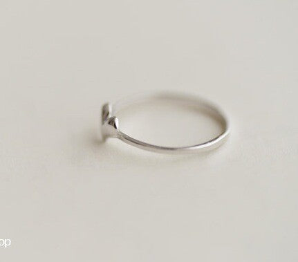 S925 Silber Love verstellbarer Fingerring