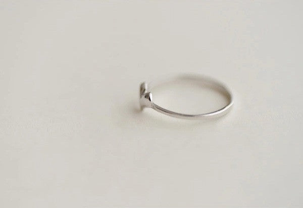 S925 silver Love adjustable finger Ring